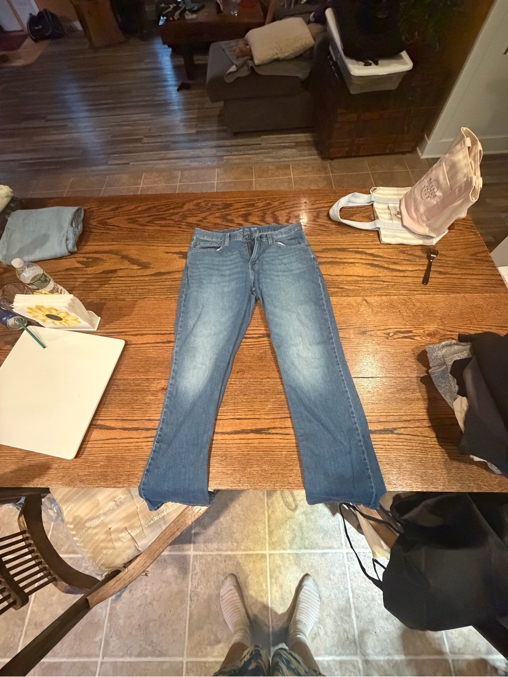 Old Navy Light Blue Flare Jeans